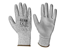 Load image into Gallery viewer, Scan Grey PU Coated Cut 3 Gloves