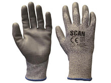 Load image into Gallery viewer, Scan Grey PU Coated Cut 5 Gloves