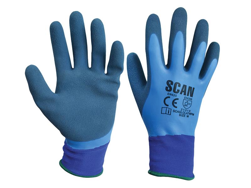 Scan Waterproof Latex Gloves