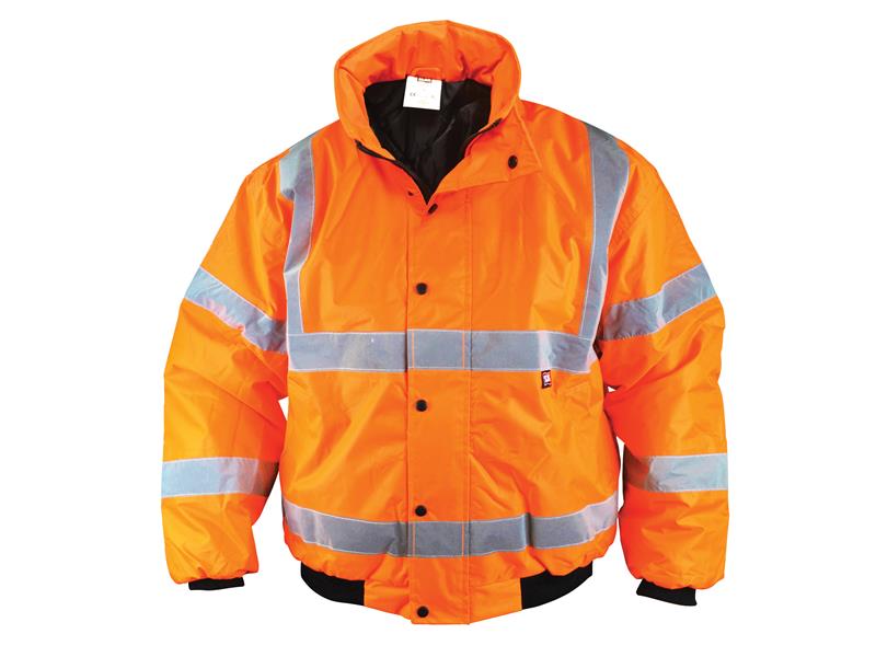 Scan Hi-Vis Orange Bomber Jacket