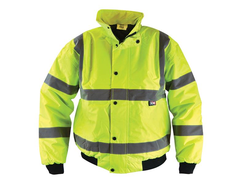 Scan Hi-Vis Yellow Bomber Jacket