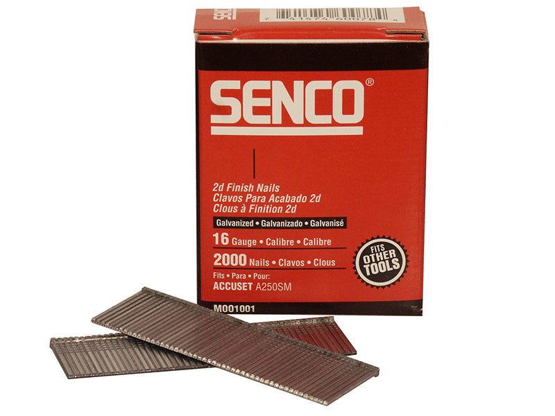 Senco 16 Gauge Galvanised Straight Brad Nails