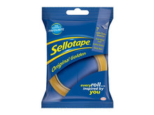 Load image into Gallery viewer, Sellotape Blister Pack 24mm x 50m Golden