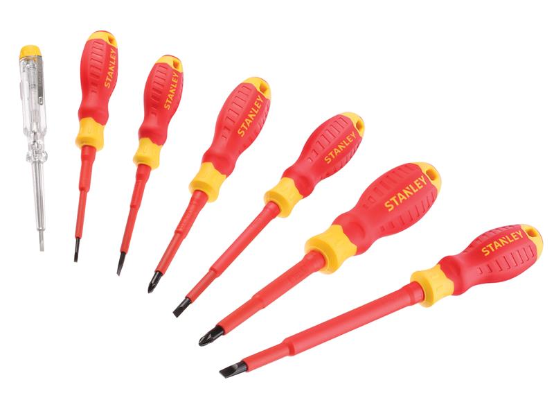 STANLEY® FatMax® VDE Insulated Screwdriver Set, 7 Piece