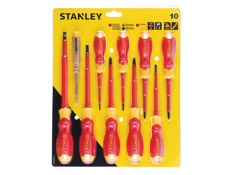 STANLEY® FatMax® VDE Insulated Screwdriver Set, 10 Piece