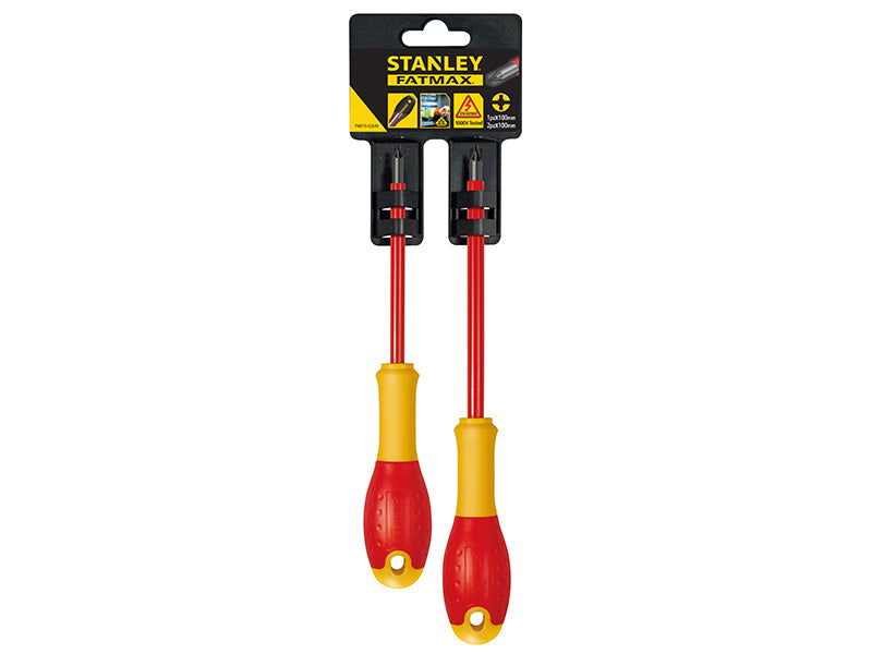 STANLEY® FatMax® VDE Insulated Borneo PZ Scewdriver Set, 2 Piece