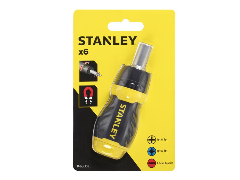 STANLEY® Multibit Ratchet Stubby & Bits