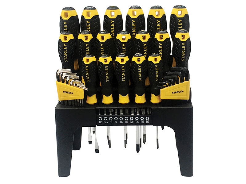 STANLEY® Screwdriver Set in Rack, 44 Piece