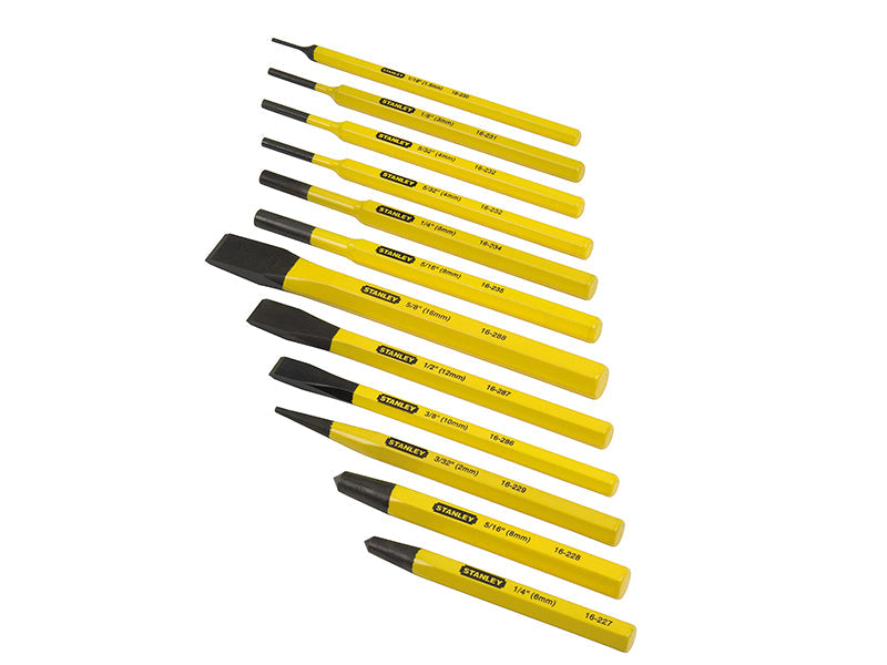 STANLEY® Punch & Chisel Set, 12 Piece