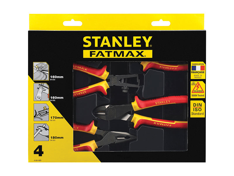 STANLEY® FatMax® VDE Pliers Set, 4 Piece