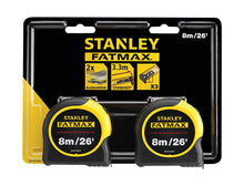 Load image into Gallery viewer, STANLEY® FatMax® Classic Tape Twin Pack 8m/26ft (Width 32mm)