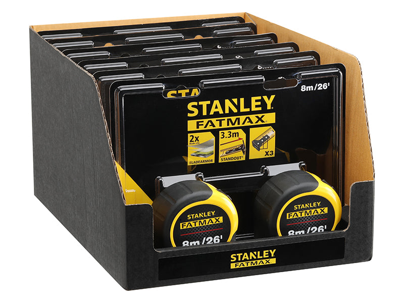 STANLEY® FatMax® Classic Tape Twin Pack 8m/26ft (Width 32mm)