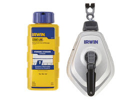 IRWIN® STRAIT-LINE® HPP Chalk Reel Set 30m & Blue Chalk 113g