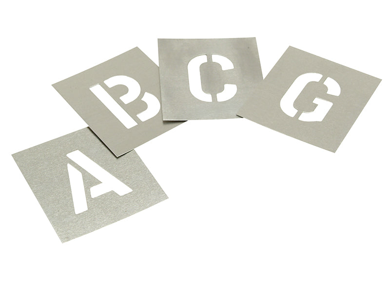 Stencils Zinc Stencil - Letters