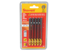 Load image into Gallery viewer, Starrett BU310T-5 Wood Cutting Jigsaw Blades Pack of 5