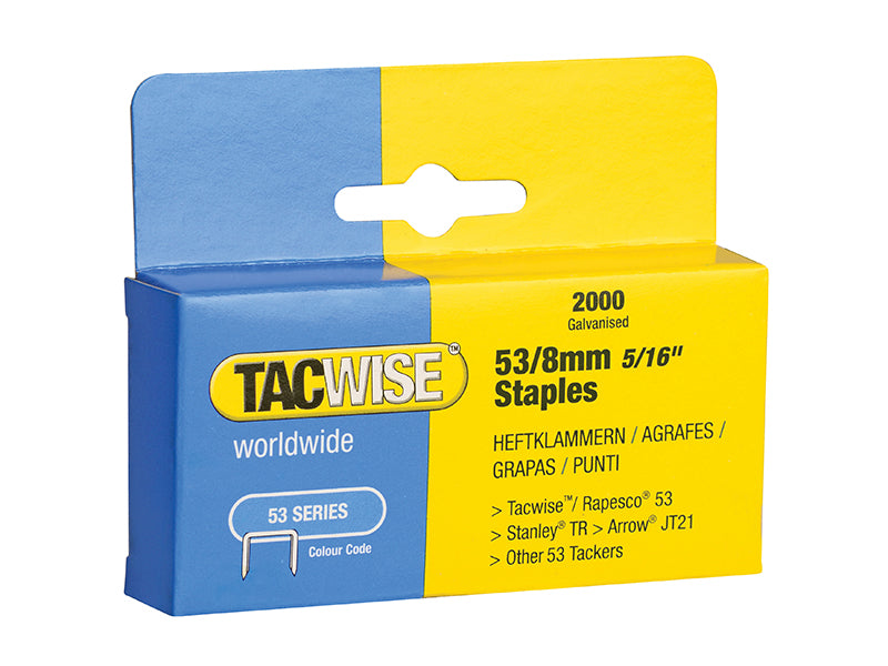 Tacwise 53 Light-Duty Staples (Type JT21 A)