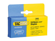 Load image into Gallery viewer, Tacwise 53 Light-Duty Staples (Type JT21 A)