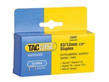 Load image into Gallery viewer, Tacwise 53 Light-Duty Staples (Type JT21 A)