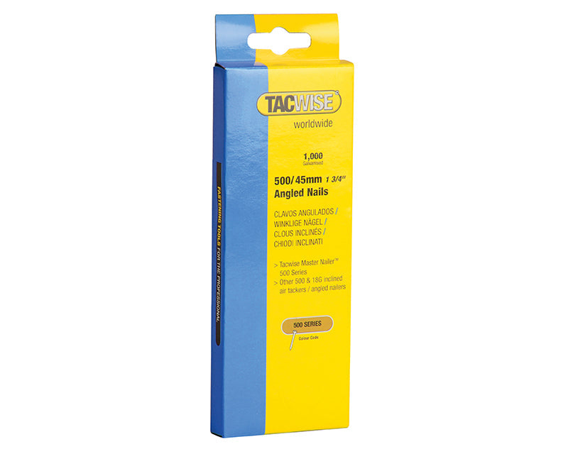 Tacwise 500 Series 18 Gauge Angled Nails