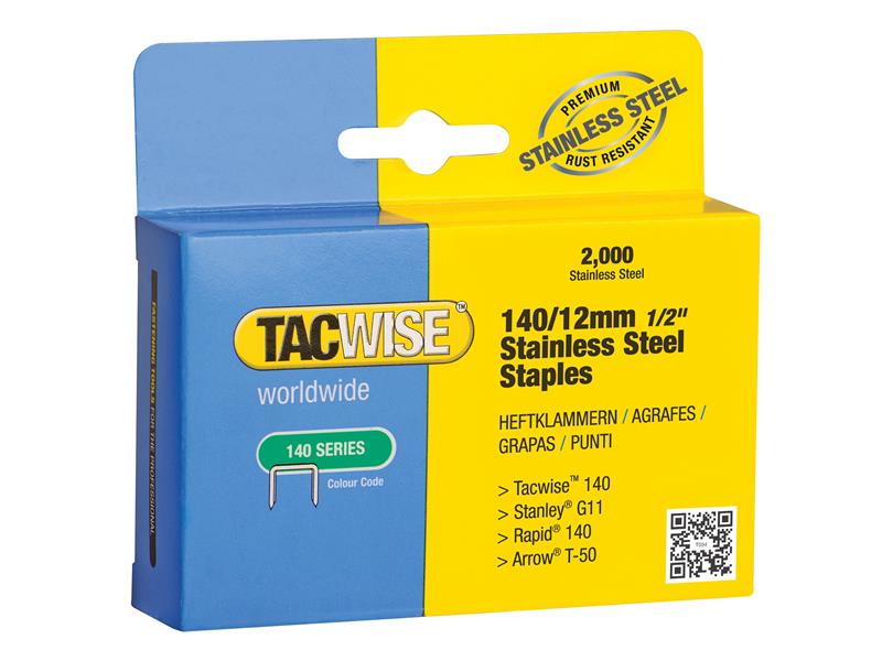 Tacwise 140 Series Stainless Steel Staples