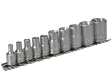 Load image into Gallery viewer, Teng M3814 Socket Clip Rail TX-E Set of 10 3/8in &amp; 1/4in Drive