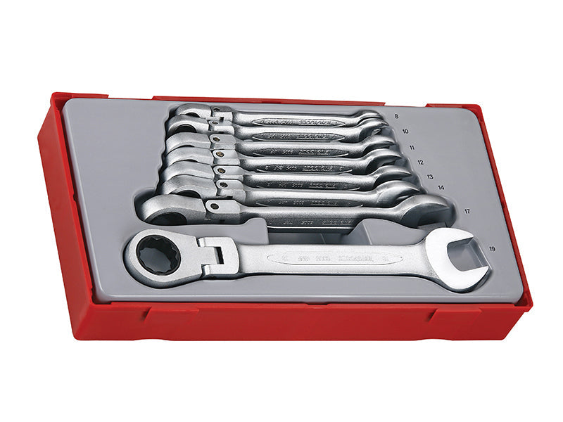 Teng TT6508RF Flexible Ratchet Spanner Set, 8 Piece