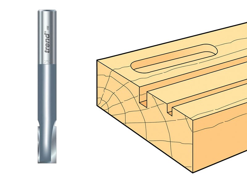 Trend Two Flute Cutter D-Namic Carbide, 1/4in