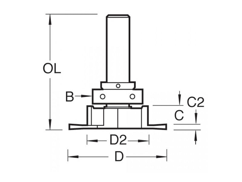 Trend 334 x 1/2 TCT Aquamac Recessor