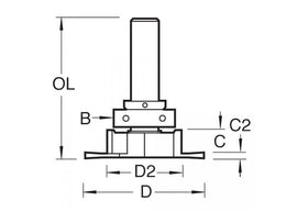 Trend 334 x 1/2 TCT Aquamac Recessor