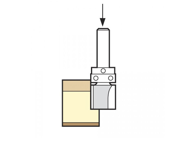 Trend 90° Shank Mounted Template Profiler