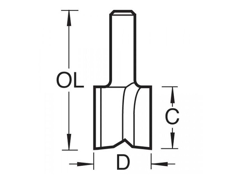 Trend 5/1 x 1/4 TCT Hinge Recessor 12.7 x 19mm