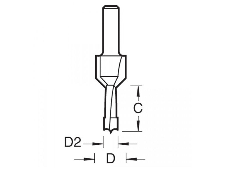 Trend 62/10 x 1/4 TCT Drill / Countersink / Counterbore