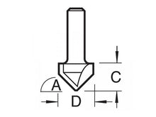 Load image into Gallery viewer, Trend C044 x 1/4 TCT CraftPro Chamfer V-Groove Cutter 45° 6.0 x 12.7mm