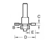 Load image into Gallery viewer, Trend C145 x 1/4 TCT Bearing Guided Slotting Cutter 6.3mm