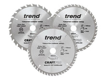 Load image into Gallery viewer, Trend CraftPro Cordless Saw Blade Triple Pack