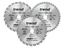 Load image into Gallery viewer, Trend CraftPro Cordless Saw Blade Triple Pack