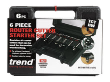 Load image into Gallery viewer, Trend 1/4in TCT Router Cutter Set, 6 Piece