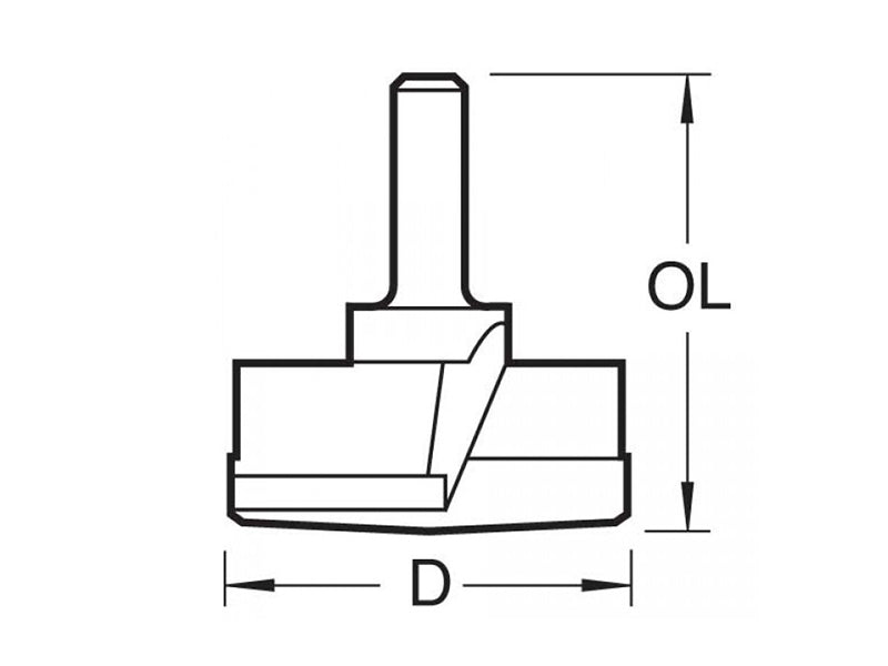 Trend T421/35 x 1/4 TCT Hinge Sinking Bit 35mm Diameter