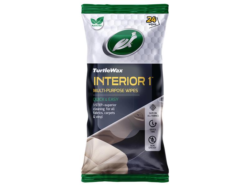 Turtle Wax Interior 1 Multi-Purpose Wipes (Pack of 24)