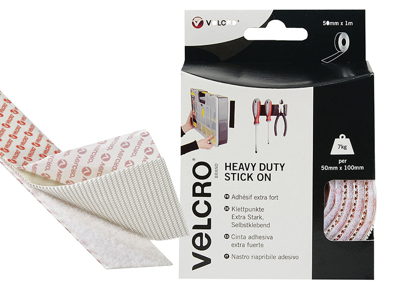 VELCRO® Brand Heavy-Duty Hook & Loop Stick On Tape