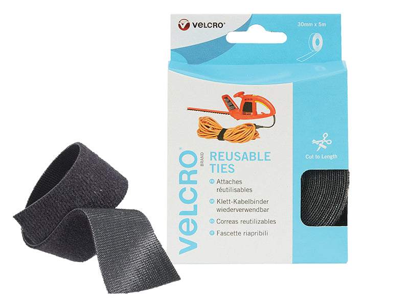 VELCRO® ONE-WRAP® Reusable Ties 30mm x 5m Black