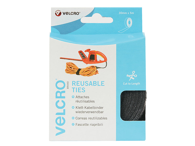 VELCRO® ONE-WRAP® Reusable Ties 30mm x 5m Black