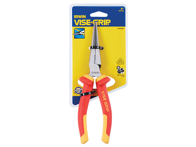 IRWIN Vise-Grip Long Nose Pliers High Leverage VDE 200mm