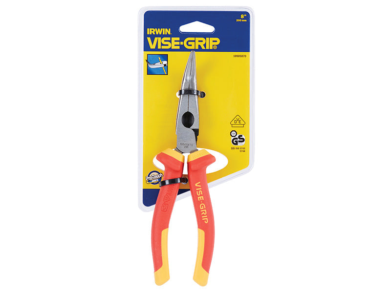 IRWIN Vise-Grip High Leverage VDE Bent Nose Pliers 200mm (8in)