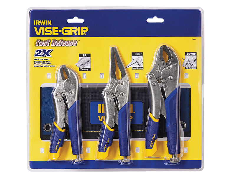 IRWIN Vise-Grip Fast Release™ Locking Pliers Set of 3 7R 9LN & 10WR