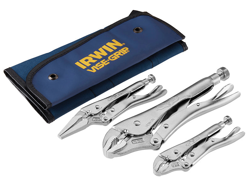 IRWIN Vise-Grip TVG73 Locking Pliers Set, 3 Piece