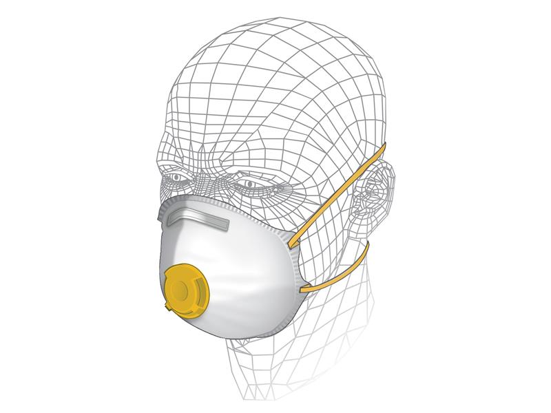 Vitrex Premium Valved Power Tool & MDF Respirator P2