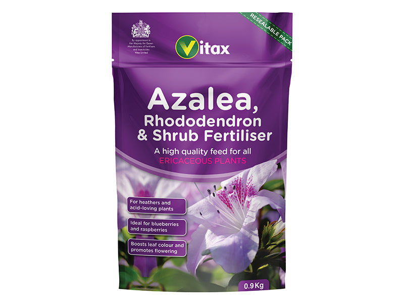 Vitax Azalea, Rhododendron & Shrub Fertilizer 0.9kg Pouch