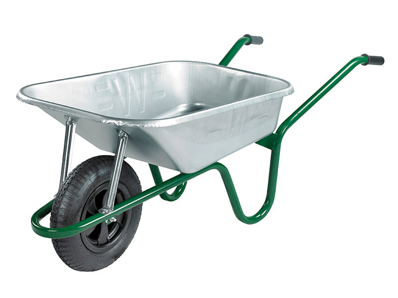 Walsall 90L Green Builder's Wheelbarrow