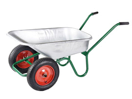 Walsall 90L Galvanised Windsor Twin Wheelbarrow
